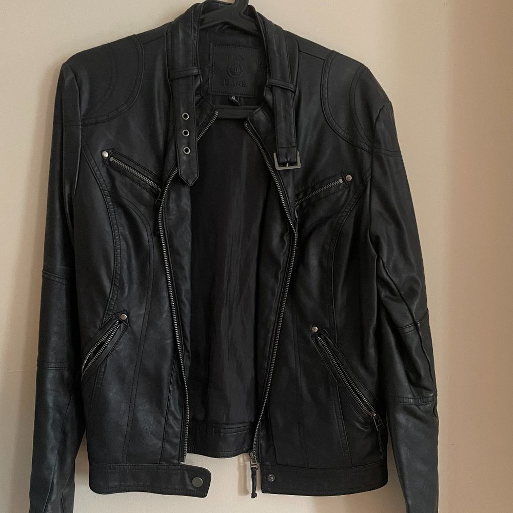 Max Jeans Faux Leather Jacket Size Small